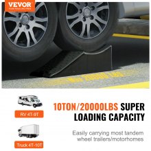 VEVOR Auto-Kunststoff-Tandemrad-Wechselrampe für Wohnwagen, Wohnmobil, 9t 1 Stk.