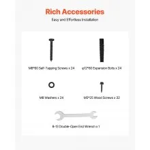 VEVOR Aufschraubhülse, 4 Stk., Pfostenträger Innenmaß 92x92 mm für 88,9x88,9 mm Pfosten, robuste Bodenhülse aus Karbonstahl, ideal für Pavillon-Terrassengeländer, Stützdeck-Grundplatte, schwarz
