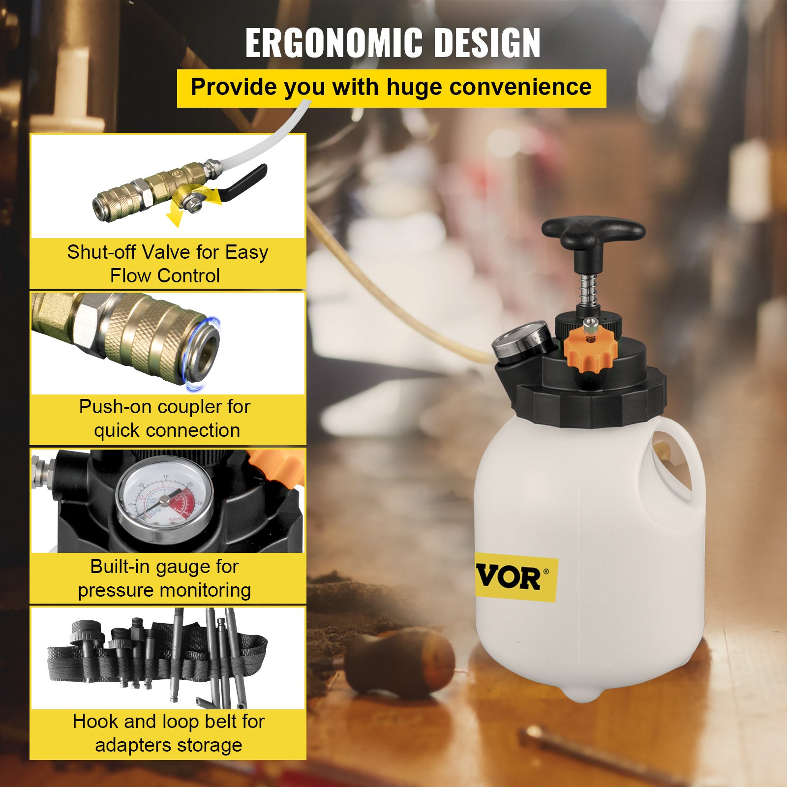 Vevor Handpumpe 3l öl Absaugpumpe ölpumpe ölabsaugpumpe Getriebeöl 8 Adapter