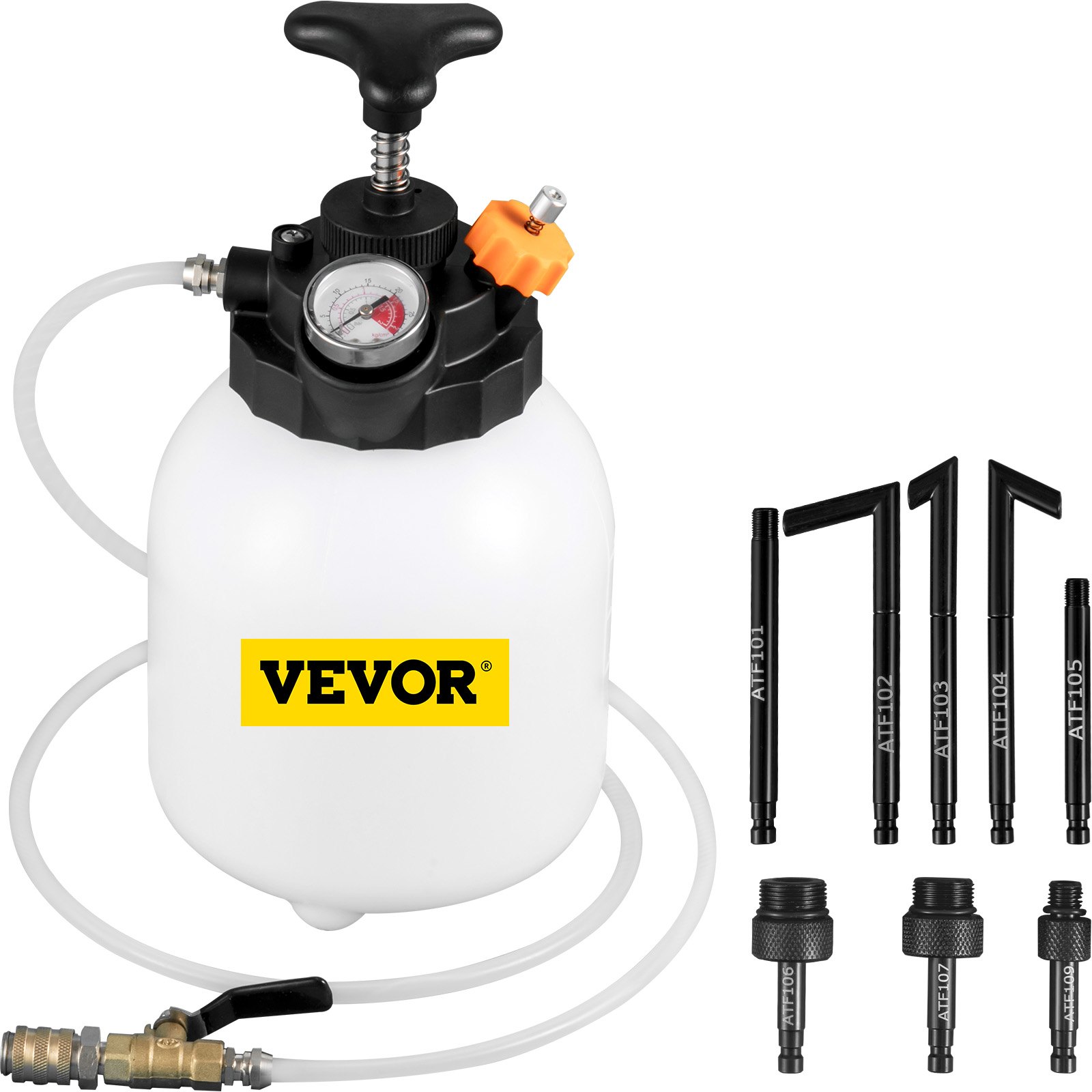 Vevor Handpumpe 3l öl Absaugpumpe ölpumpe ölabsaugpumpe Getriebeöl 8 Adapter