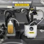 VEVOR Bremsenentlüftungsgerät 3L Bremsenentlüfter Kunststoff mit 1L Bremsenentlüfterflasche und Adapter Geeignet für die Meisten EuropäIschen Automodellen Bremsflüssigkeitswechselgerät