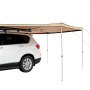 VEVOR Auto Markise 270°x2,5m Fahrzeugmarkise UV50+ UV-Schutz Seitenmarkise 280-G Polyester-Gewebe Vorzelt PU3000mm Wasserdicht inkl. PVC-Tasche Ideal für Camping Familientreffen Ausflüge