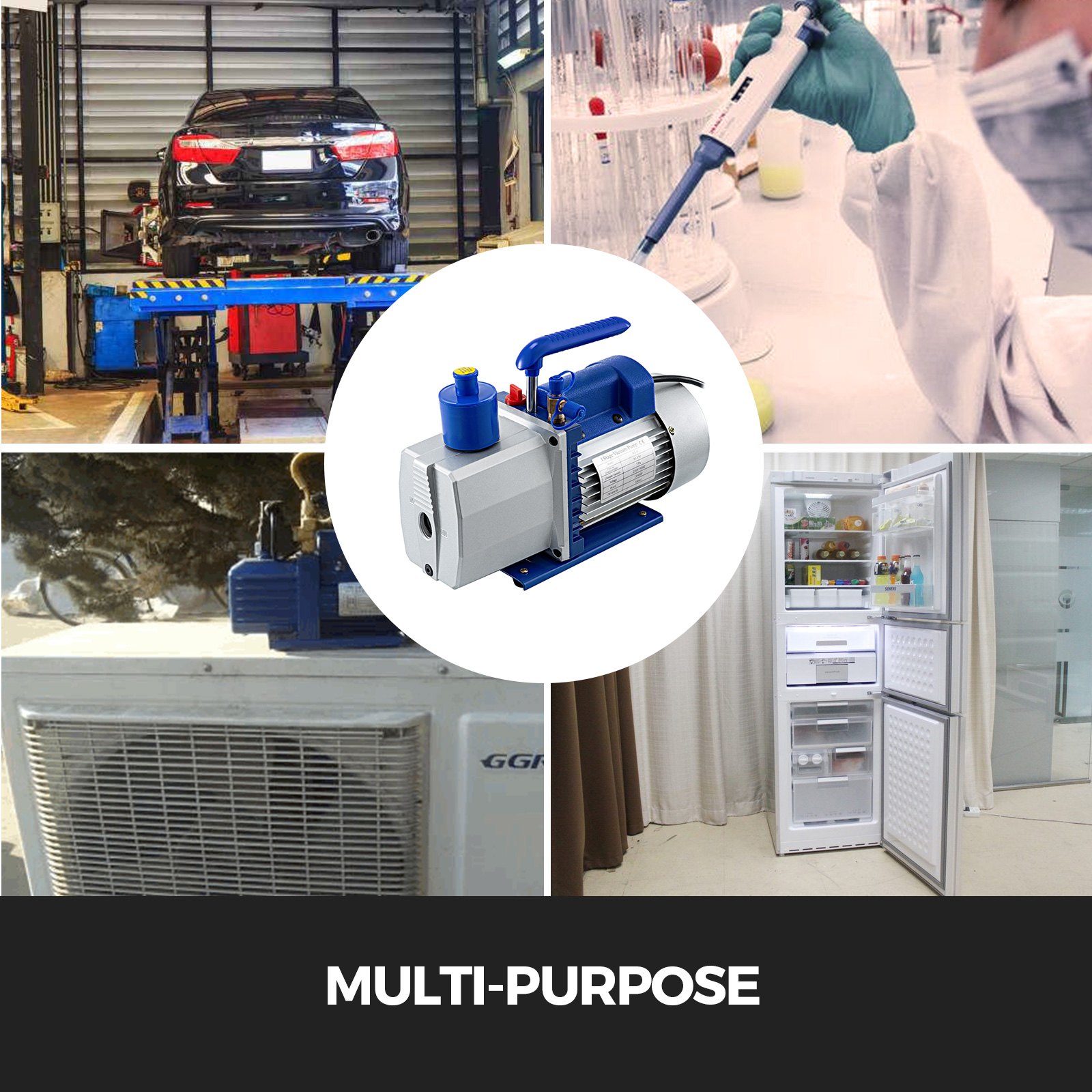 8 Cfm Vakuumpumpe 1-stufig 3/4 Hp Rs-4 1440rpm 5pa 220 V / 50 Hz Unterdruckpumpe