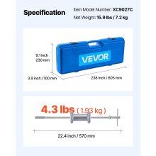 VEVOR Gleithammer Abzieher Set 15-tlg. für Vorder- und Hinterradnabenlager, Achslager Abzieher Werkzeugsatz mit Tragebox 9 in 1 Flansch-Hinterachsen und Vorderradnaben mühelos zu lösen