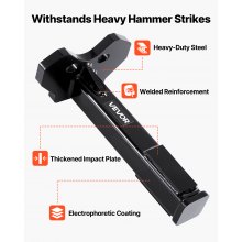 VEVOR Radlagernaben Demontage Werkzeugsatz kompatibel mit allen Achsbolzennaben 5, 6, 8 Lug Hubs Buster Puller, Universal Radnaben Stoßdämpfer, mit Muttern und Unterlegscheiben für Limousinen SUVs