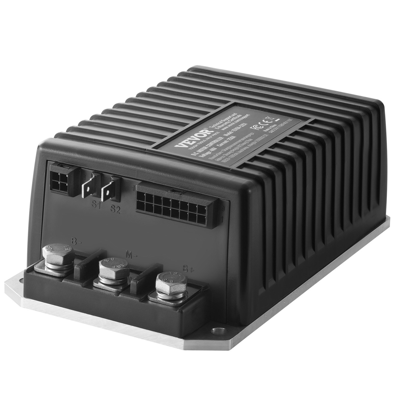 VEVOR Geschwindigkeitsregler Golfwagen, 48 V 250 A, Ersatz für Gleichstrommotor-Controller für Club Car Golfwagen 2000–2008, Schutzart IP65, Gehäuse aus Alu ABS, kompatibel mit Modellen 1510A-5251