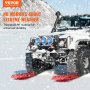 VEVOR 10 TONNEN Traktionsbretter mit PP-Material, Bergungsbretter für Geländefahrzeuge/Autos/Pickups/SUVs/Wohnmobile, Paar Reifen-Traktionsmatten auf Schnee, Sand, Schlamm und losem Untergrund, Aufbewahrungstasche, lang, rot