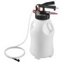 VEVOR Getriebeölpumpe 8 L, Pneumatische Transferpumpe mit 15 ATF-Adaptern, Getriebeöl-Einfüllgerät mit HDPE-Tank, Ölabsaugpumpe, Öleinfüllgerät, Ölfüller, Pumpenwerkzeug für Autos & Boote