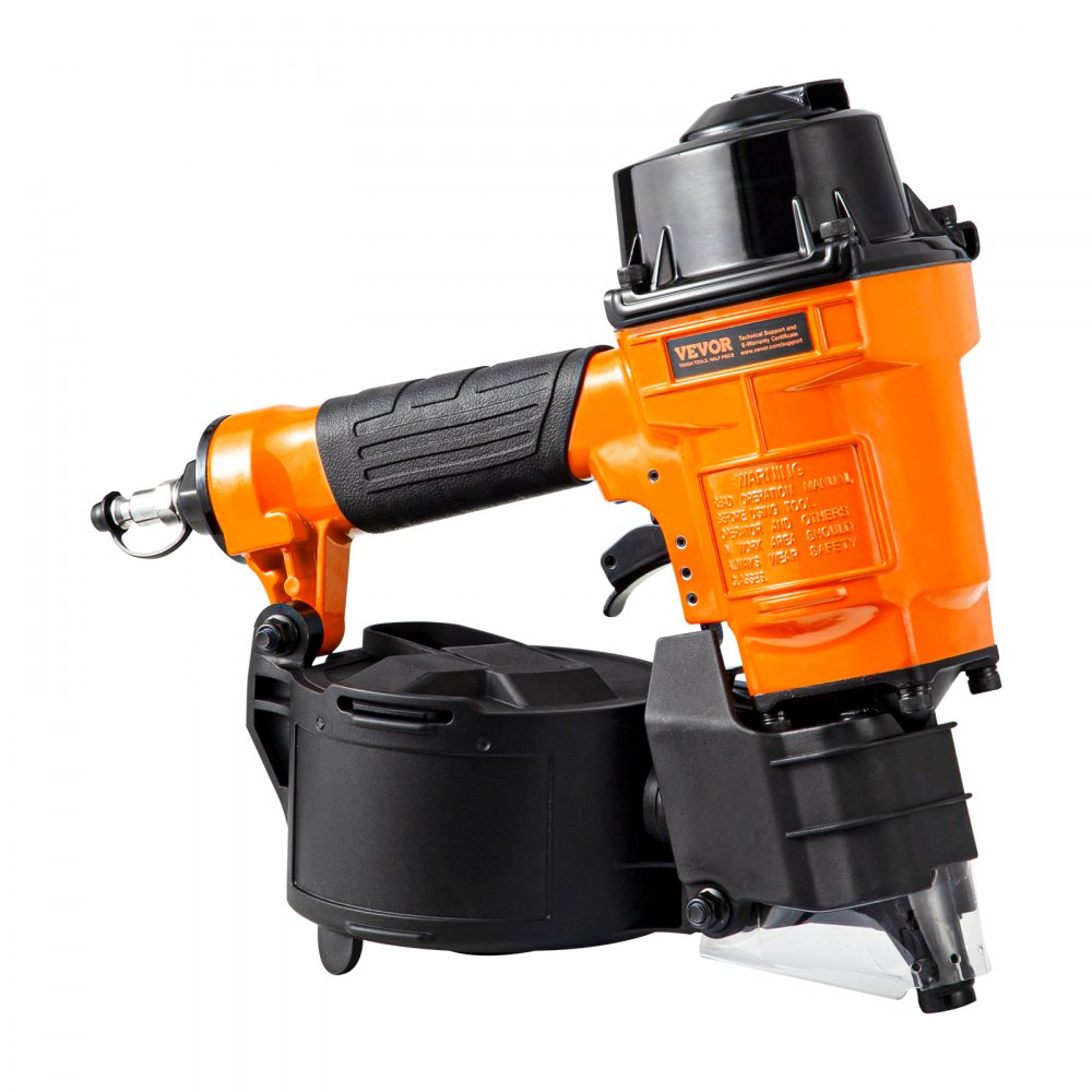 VEVOR Coil-Verkleidungsnagler MCN55, 1 Zoll bis 2 1/4 Zoll 15 Grad pneumatischer Verkleidungsnagler, 70-120 PSI Luft-Coil-Nagler für Verkleidungen, Palettenummantelungen, Zäune, Terrassendielen