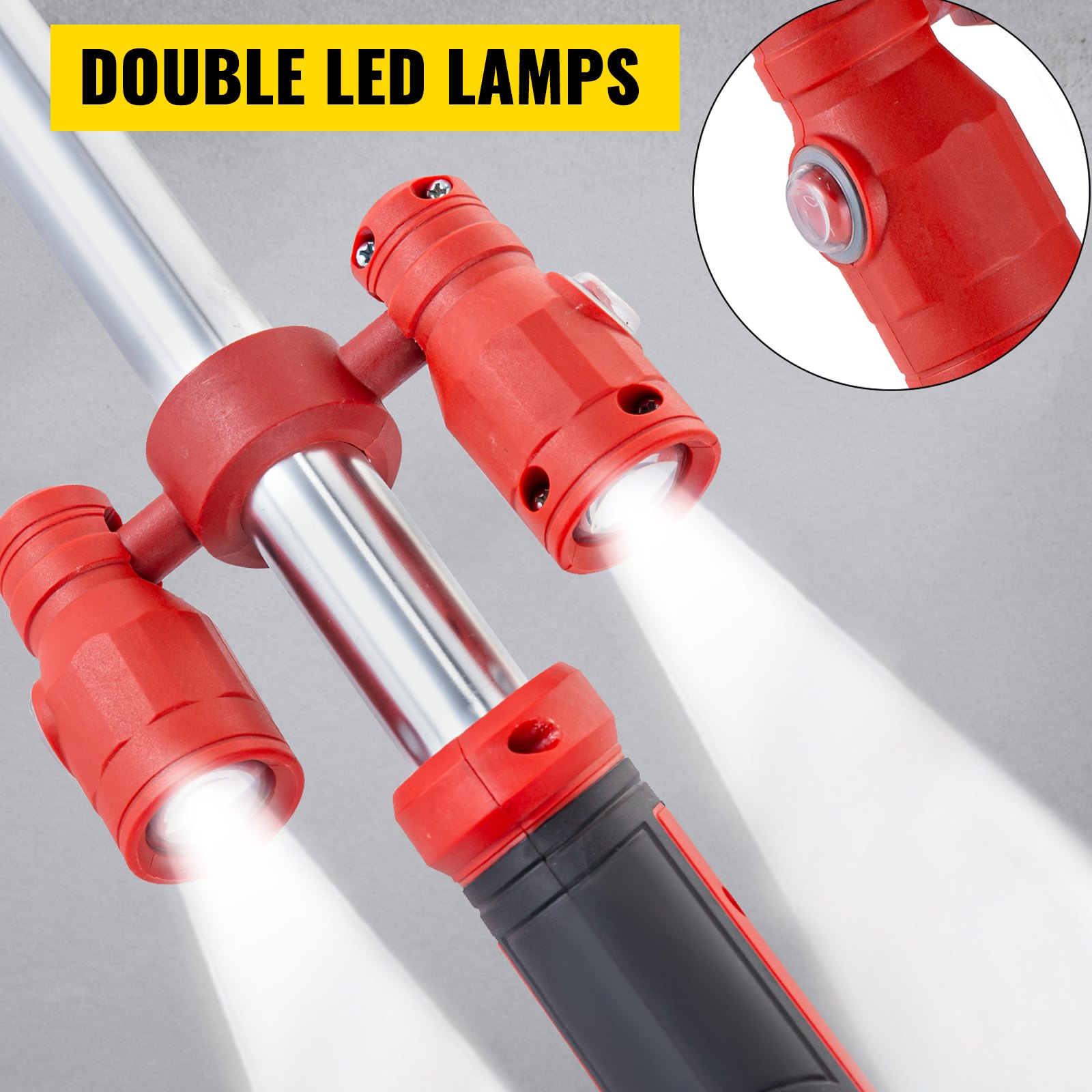 Vevor Trockenbauschleifer Dreieckschleifer 850w Teleskopischer Langhalsschleifer