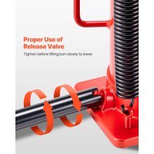 VEVOR lufthydraulischer Flaschenheber mit 20 t Kapazität, 260–495 mm Hubbereich, pneumatischer/manueller Flaschenwagenheber mit Pumpe für Auto Pickup Lkw Wohnmobil SUV Autoreparatur, rot