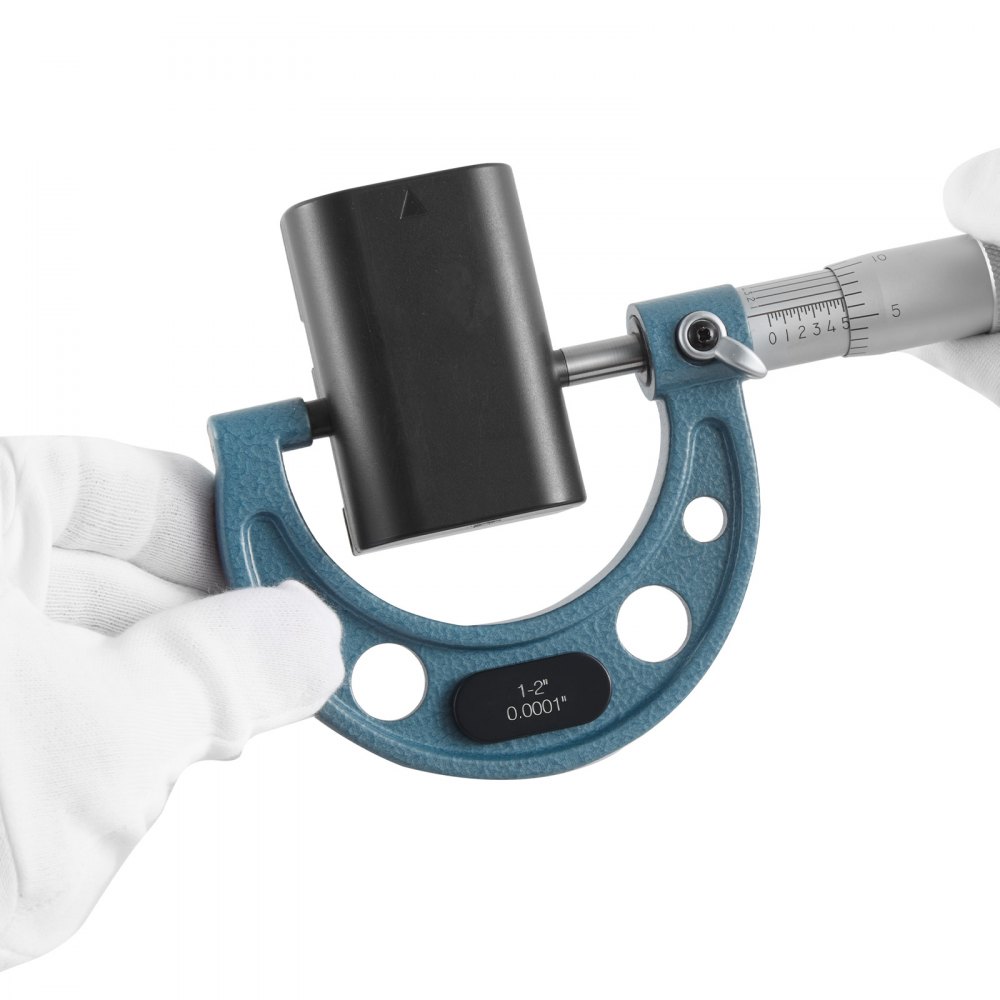 VEVOR Bügelmessschraube 4-tlg. Set, Mikrometer mit einer Messgenauigkeit von 0,0001/0,0002 Zoll, Messschraube für Metallbearbeitung & Maschinenbau mit Koffer, 0-1/1-2/2-3/3-4 Zoll