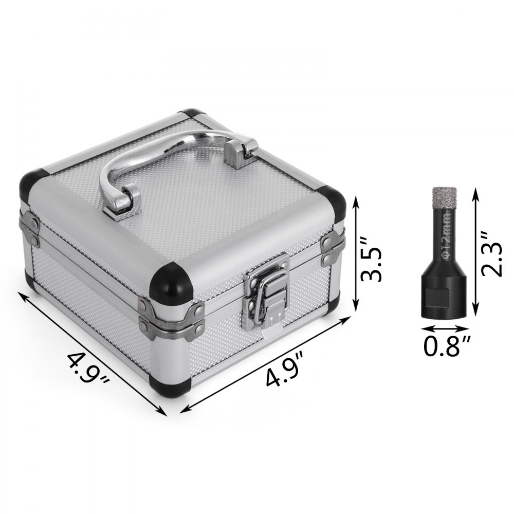 Diamant Lochsäge M14 6/8/10/12/14mm Diamantbohrer Set Granit-feinsteinzeug