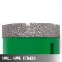 VEVOR Diamant Lochsäge 20, 25, 40, 50, 68 mm, Fliesenbohrer Lochsäge M14 Gewinde, Diamantbohrer 60 mm Bohrerlänge, Glasbohrer mit 6 Bohrern, Werkzeugkasten, Folienschweißgerät für Fliesen, Granit