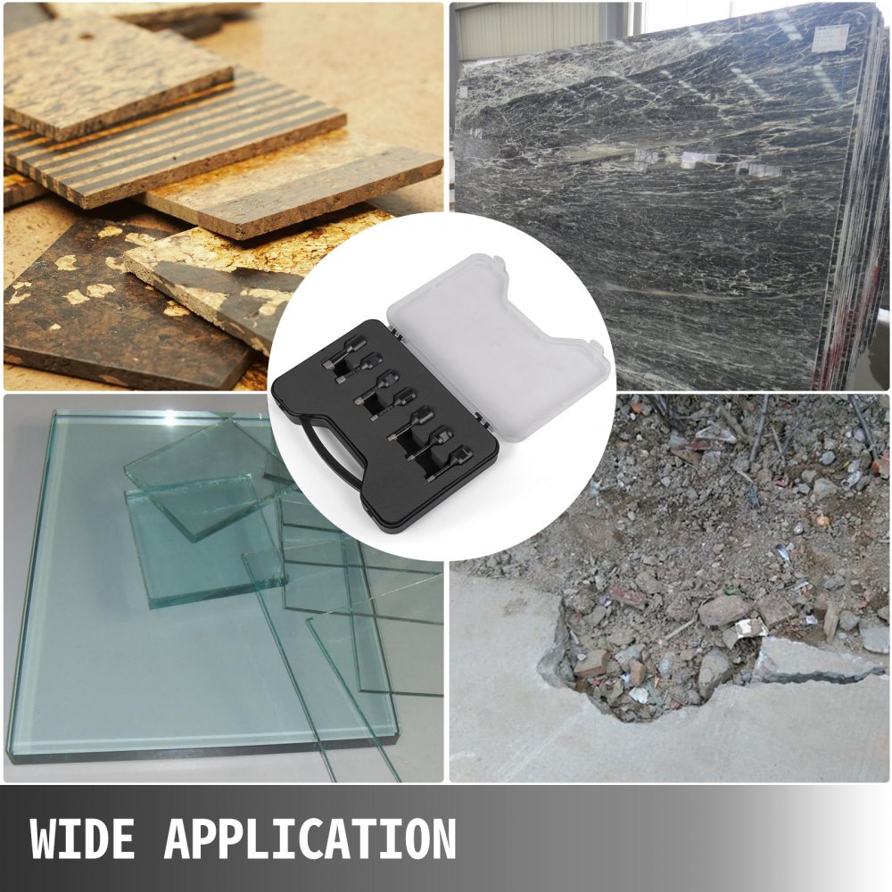 7 Teiliges Profi Diamant Bohrkronen Set Für Granit Feinsteinzeug Fliesen M14