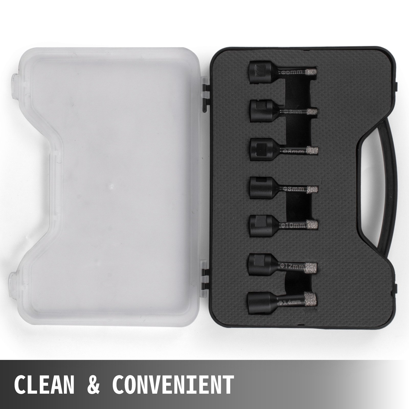 7 Teiliges Profi Diamant Bohrkronen Set Für Granit Feinsteinzeug Fliesen M14