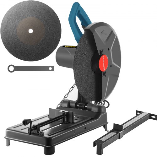 VEVOR Metall-Trennmaschine Leistungsstarker 2200W Motor, 550 x 330 x 415 mm Metallsäge elektrisch verstellbarer Höhenanschlag, 355 mm Metall Trennschneider Klemmvorrichtung Schnellverschluss Griff