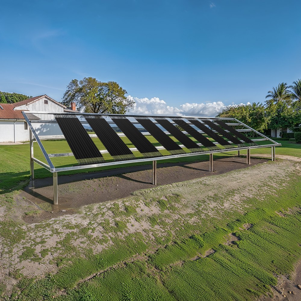VEVOR Solarkollektor Poolheizung, 1235x3060 mm HDPE-Poolheizsystem, Solarheizung mit komplettem Zubehör, universelles Solarpanel, Wärmeplane für oberirdische & unterirdische Pools