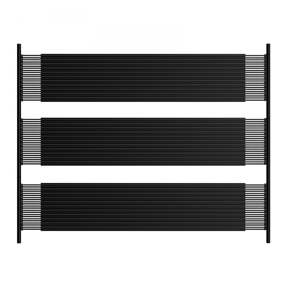 VEVOR Solarkollektor Poolheizung, 1235x3060 mm HDPE-Poolheizsystem, Solarheizung mit komplettem Zubehör, universelles Solarpanel, Wärmeplane für oberirdische & unterirdische Pools