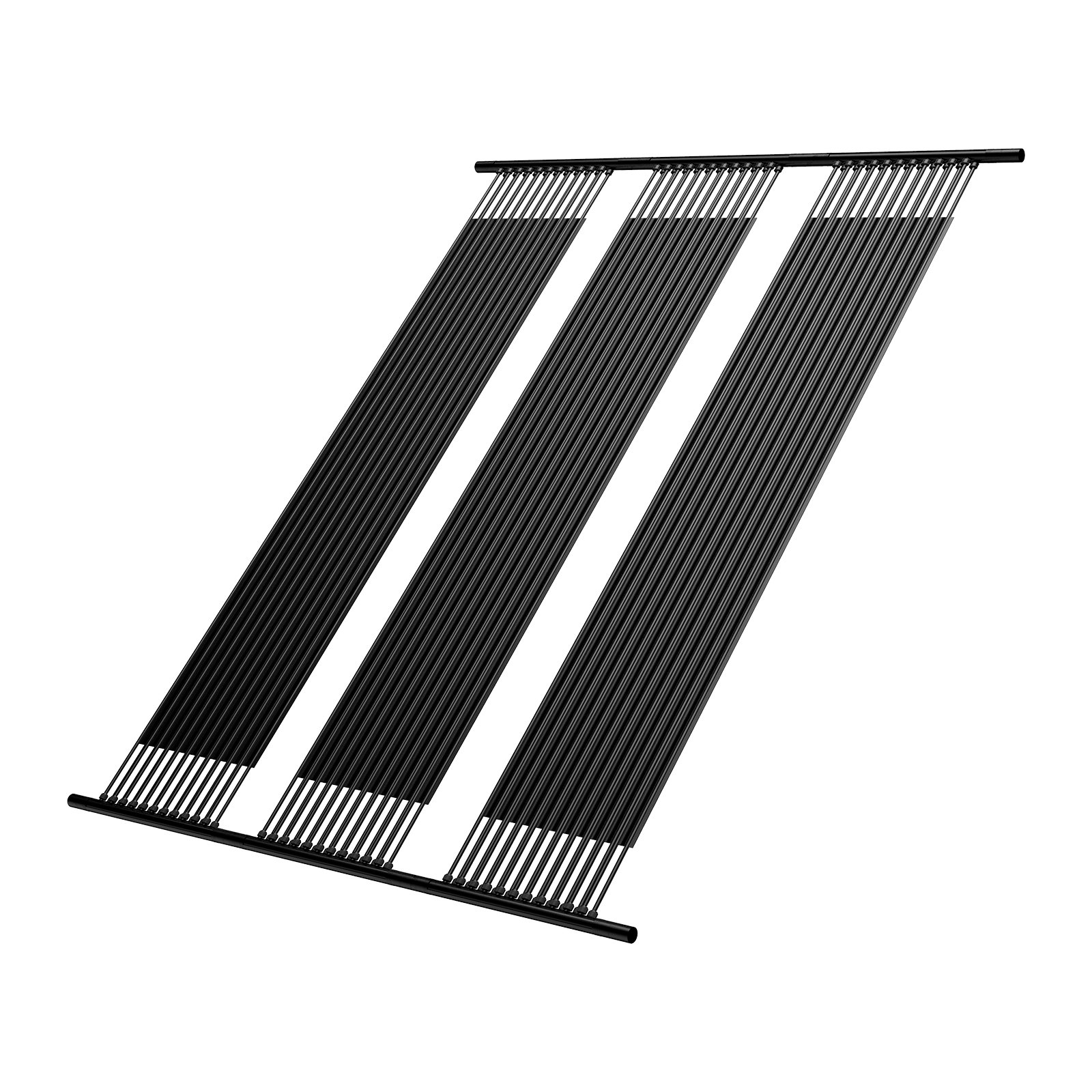 VEVOR Solarkollektor Poolheizung, 1235x3060 mm HDPE-Poolheizsystem, Solarheizung mit komplettem Zubehör, universelles Solarpanel, Wärmeplane für oberirdische & unterirdische Pools