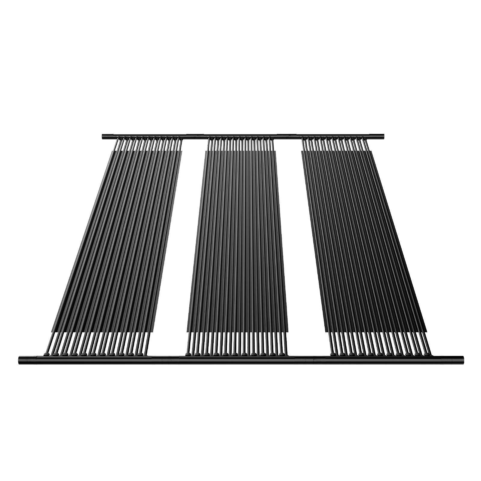 VEVOR Solarkollektor Poolheizung, 1235x3100mm HDPE-Solar-Poolpanel (4er-Set), mit komplettem Zubehör, Solar-Poolpanel, erhöht die Wassertemperatur, oberirdischer & unterirdischer Pool