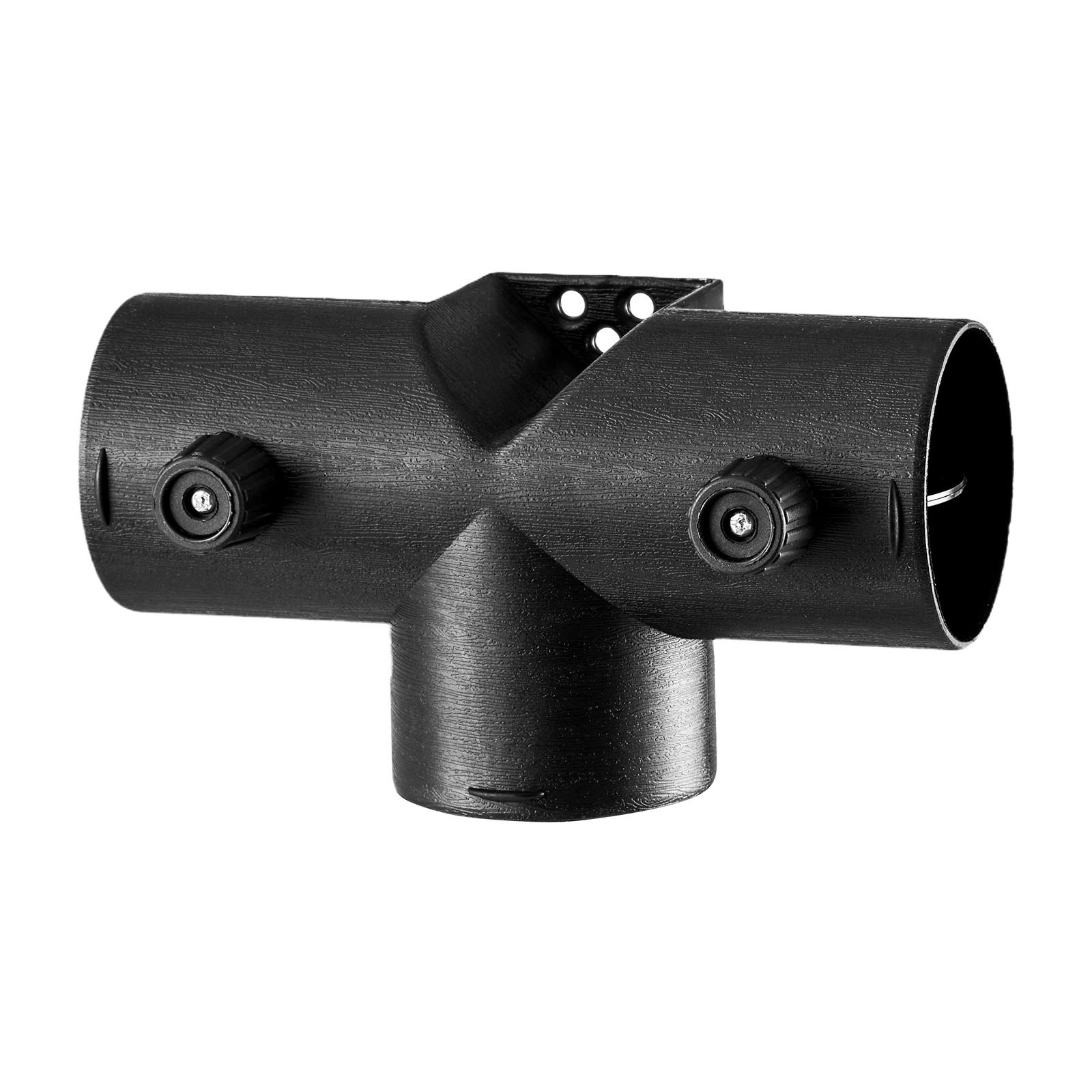 VEVOR Diesel Heater Connector, 59mm Diesel Heater Duct Connector Accessories, T-shape 3 Way Air Vent Connectors with 2 90° Rotatable Valves, Black Joint Connectors for 2KW Diesels Heaters