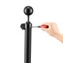 VEVOR Fahnenmast 6 m, Mehrteiliges Flaggenmast-Set für den Außenbereich, Extra Dicke Aluminium-Fahnenstange mit PVC-Bodenhülse, Ideal für Garten, Private & Gewerbliche Nutzung, Schwarz
