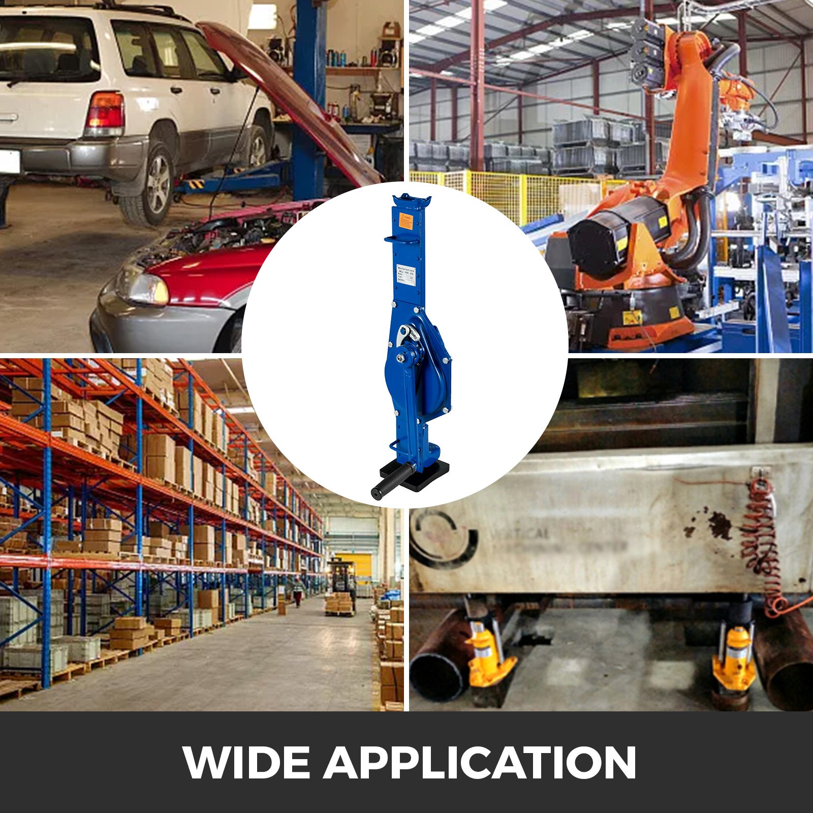 handbet?tigter Wagenheber Arbeitssparender Autolifter hydraulisch 3T (6614 lbs) blau