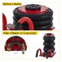 VEVOR 3T Pneumatischer Wagenheber 145Psi Druckluftheber 3 Ringe Druckluft Drehbaren Hebebühne Pkw