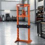 VEVOR Hydraulische Werkstattpresse 12 t H-Rahmen aus Kohlenstoffstahl, 8 Höhenstufen 23–655 mm, Hydraulikpresse mit Druckbegrenzungsventil und Ergonomischem Gummigriff, zum Biegen Richten Pressen