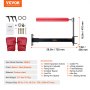 VEVOR Wandhalterung Boxen Reflexstange, Boxen Speed Trainer Boxen Spinning Bar mit Handschuhen, Wandmontage Trainingsgeräte für Boxtraining Kickboxen, MMA, Stressabbau & Fitness Schwarz & Rot