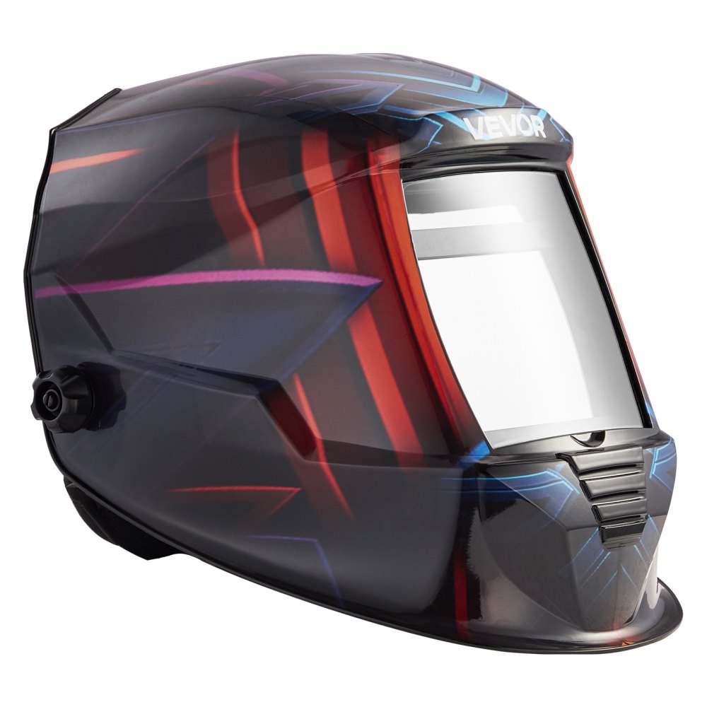 VEVOR Automatik Schweißhelm, True Color, 100 x 80 mm, solarbetriebene Schweißermaske mit 4 Lichtbogensensoren, DIN 4/5-9/9-13 für WIG-, MIG- & ARC-Schweißen, Schneiden, Schleifen – METIS-Serie