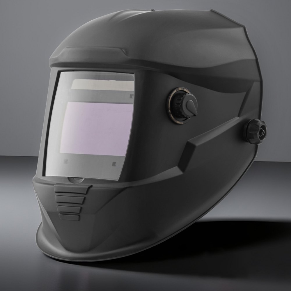 VEVOR Automatik Schweißhelm, 100,1 x 59,4 mm True Color, Solar Schweißermaske mit 4 Lichtbogensensoren, Schweißshirm DIN 4/5-9/9-13 für WIG MIG ARC Schweißen Schleifen Schneiden – METIS-Serie