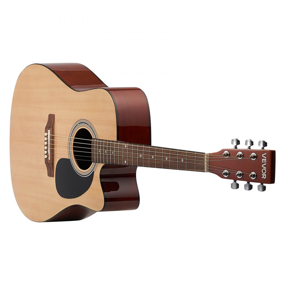 VEVOR Elektro Akustische Gitarre Cutaway Anfänger 1041,4 mm (41 inch) Erwachsene Natur