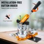 VEVOR Buttonmaschine 7,62cm Badge Punch Press Kit, Kinder DIY Geschenke Knopfmachermaschine, Button Herstellung Abzeichen mit 500 Stk. Button Teile & Kreisschneider & Zauberbuch