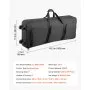 VEVOR Keyboardtasche, Keyboard Tasche für 61 Tasten, 1100 x 440 x 180 mm E-Klaviere Gigbag mit verstellbaren Schulterriemen, Tragegriffen & Rollen, 1680D, wasserabweisend & gepolstert für Keyboard
