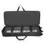 VEVOR 61 Key Keyboard Case, 1040 x 430 x 130 mm Interior, Padded Rolling Piano Case with Wheels, Sturdy Handle, 3-Pocket Storage, Gig Bag with Smooth Wheels, for 61 Note Keyboards and Electric Pianos