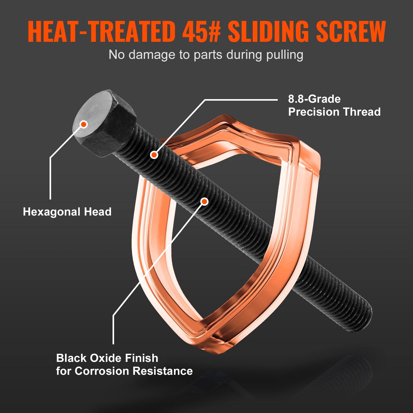 VEVOR Radlager-Einpresssatz, zum Aus- und Einbau von Vorderradantriebslagern, 23-teiliger Radlager-Abzieher-Werkzeugsatz mit Gleitschrauben, Universal-Buchsenhülsen, Aufbewahrungskoffer