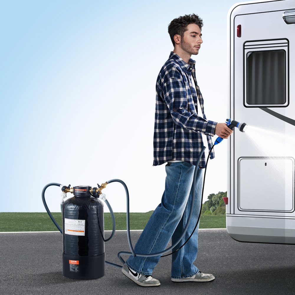 VEVOR deionisiertes Wassersystem für Autowäsche, Wasserdeionisierer mit tragbarem TDS-Messgerät, fleckenfreier Wasserfleckenentfernerfilter mit doppeltem Ausgangsmodus, für Wohnmobile Motorräder
