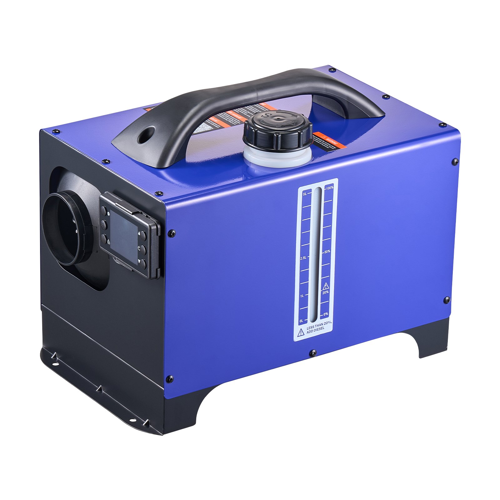 VEVOR Dieselheizung Lufterhitzer 8 kW DC 12 V/24 V tragbare Standheizung mit Fernbedienung & LCD-Bildschirm & Griff, geringe Geräuschentwicklung, 5 L Kraftstofftank für Lkw Wohnmobile SUV Traktor