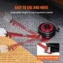 VEVOR Pneumatischer Wagenheber Triple Bag Air Jack 3 t, Dreifachbeutel Luftheber 140-450 mm Hubhöhe Airbag Luftwagenheber, 5 Minuten Hub Luftheber mit langem Griff, Wagenheberreparatur Pkw, Lkw usw.