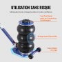 VEVOR Pneumatischer Wagenheber Air Jack 3 t, Blau Dreifachbeutel Luftheber 140-450 mm Hubhöhe Sack Luftwagenheber, 5 Minuten Hub Luftheber Wagenheberheber Wagenheber für SUV, Lkw Blau