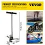 VEVOR Dreistufige Hochdruckluftpumpe 4500psi, Handpumpe Tragbare 30MPa, Luftpumpe Hochdruck Fahrradpumpe Luftpumpe für E-Bike Mountainbike Rennrad Komplettes Zubehör