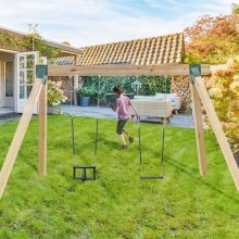 VEVOR 2 Stk. Schaukelverbinder 160 x 235 x 280 mm Schaukelwinkel Kohlenstoffstahl Pulverbeschichtet Wandverbinder Holzverbinder Kantholz Grün Vierkant Schaukelverbinder Eckverbinder für Gartenschaukel