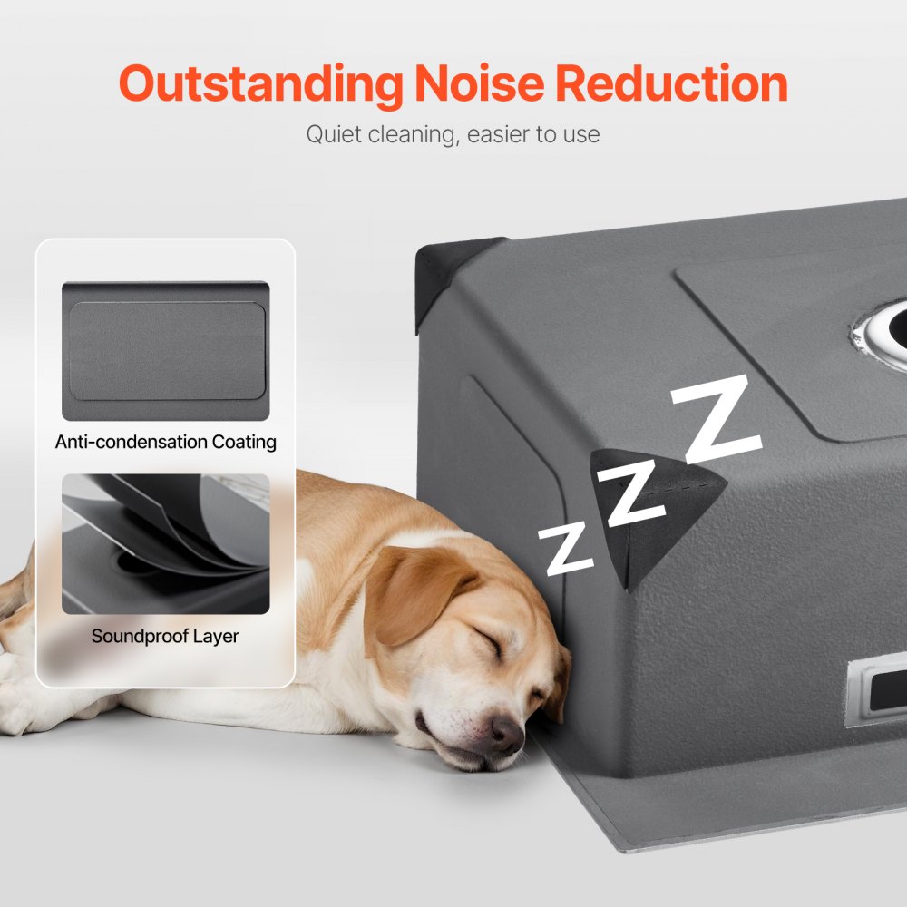 VEVOR Küchenspüle Einbauspüle Spülbecken 55 x 45 x 19 cm aus Edelstahl Spülen zur Montage auf der Oberseite, Einzelbecken mit Zubehör, Haushaltsspülbecken für Wohnmobil Vorbereitungsküche Bar