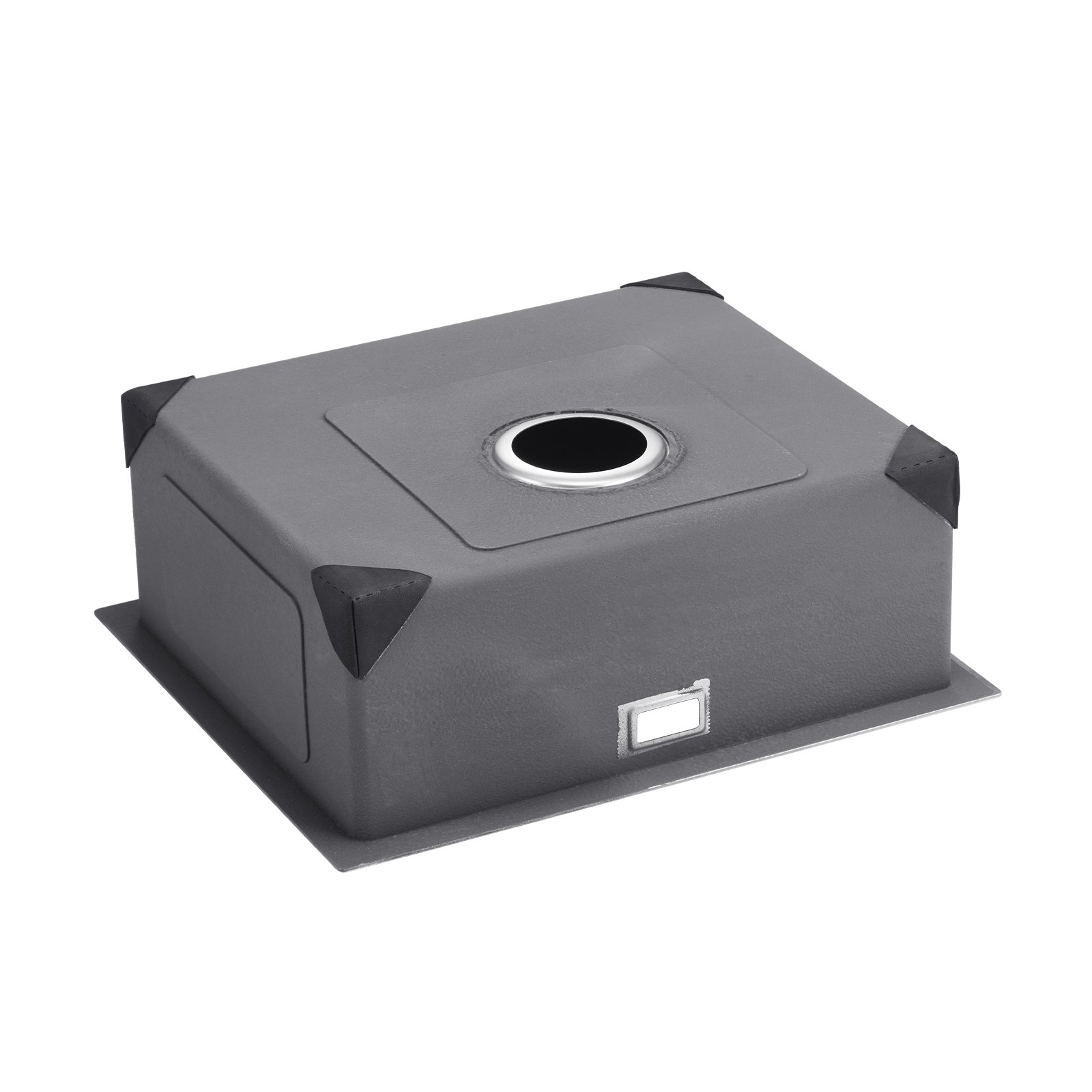 VEVOR Küchenspüle Einbauspüle Spülbecken 50 x 43 x 19 cm aus Edelstahl Spülen Unterbauspülen, Einzelbecken mit Zubehör, Haushaltsspülbecken für Wohnmobil Vorbereitungsküche Bar