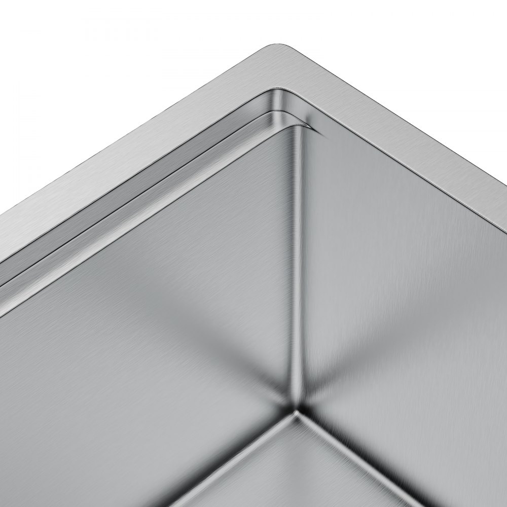 VEVOR 813 x 483 mm Küchenspüle Einbauspüle, Unterbaubecken mit Einzelbecken & Zubehör, Waschbecken Spülbecken für Haushaltsgeschirrspüler für Arbeitsplatz, Wohnmobil, Vorbereitungsküche & Barspüle