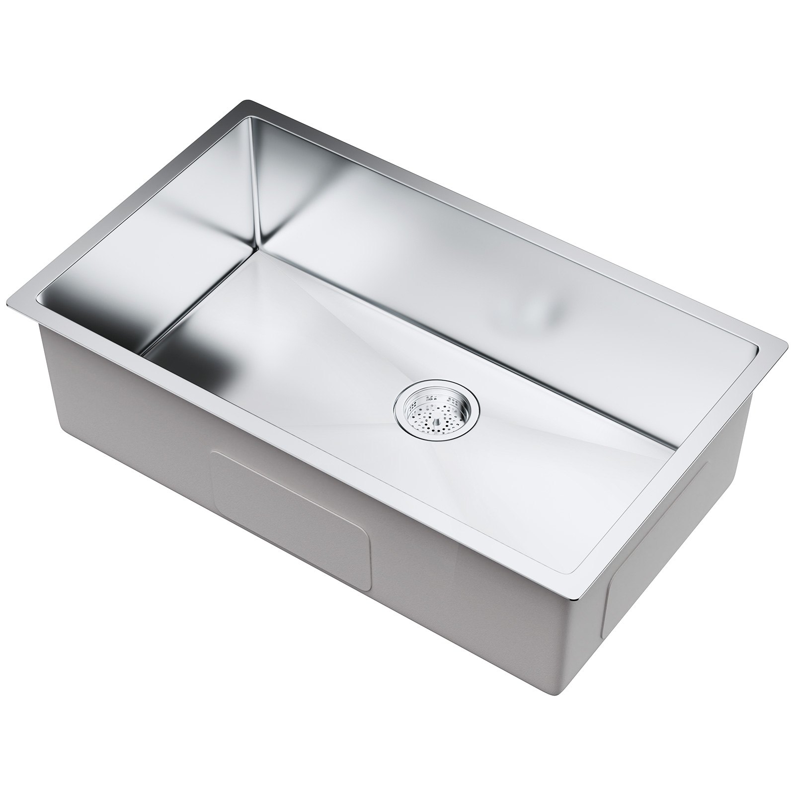 VEVOR 32" Unterbau-Küchenspüle Einzelbeckenbecken Edelstahl Küchenbar