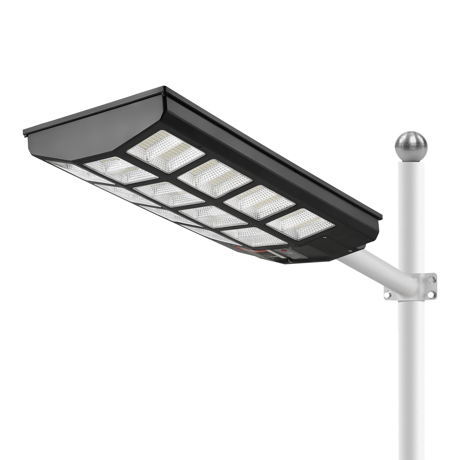 VEVOR 1200W LED Solar Straßenlaterne 1900LM Solar Bewegungsmelder Lampe Außenwand