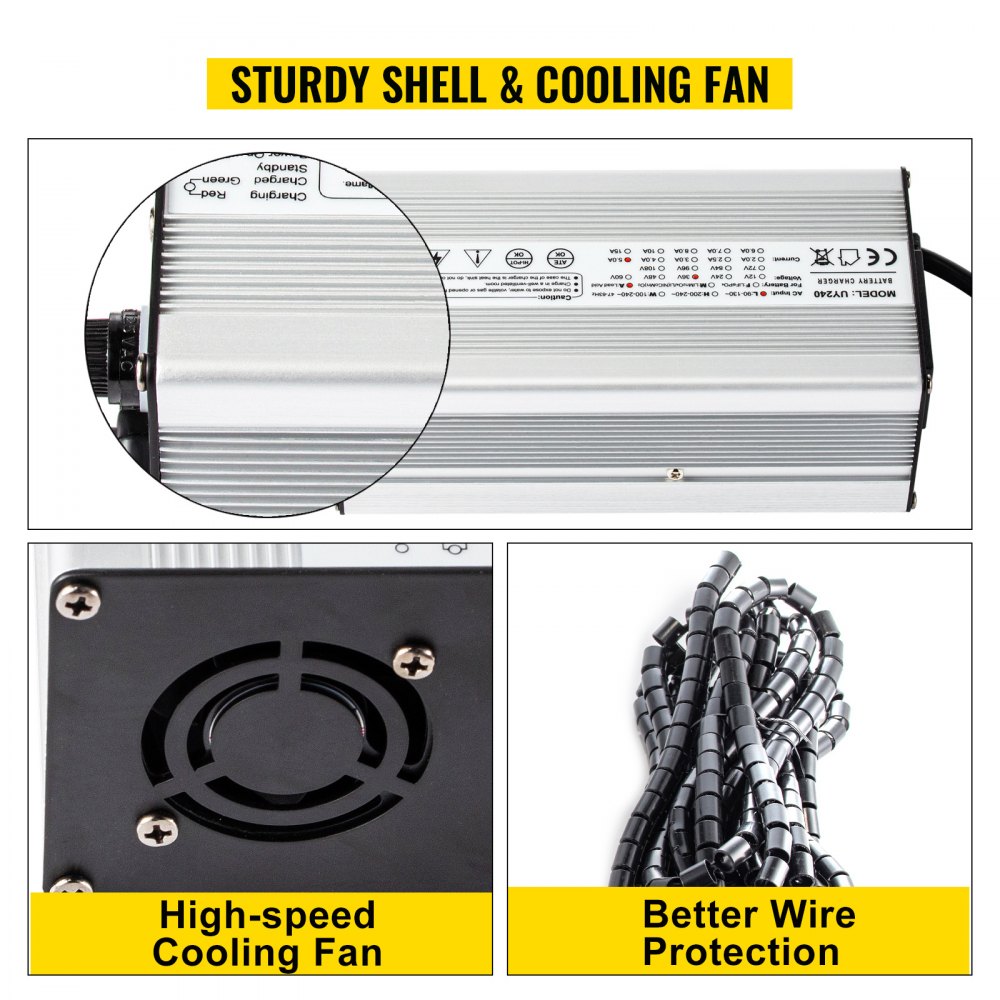 Vevor Golf Cart Batterieladegerät Club Autoladegerät 36v 5a D Stecker Für Ez Go
